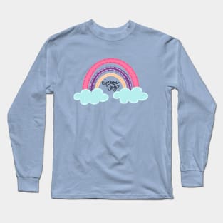 Choose Joy Rainbow Stitches Long Sleeve T-Shirt